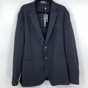 Paul Jones mens XL Jacket Sport Coat Black Textured Two Button Career Casual NEW